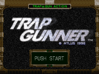 Trap Gunner title screen for Playstation